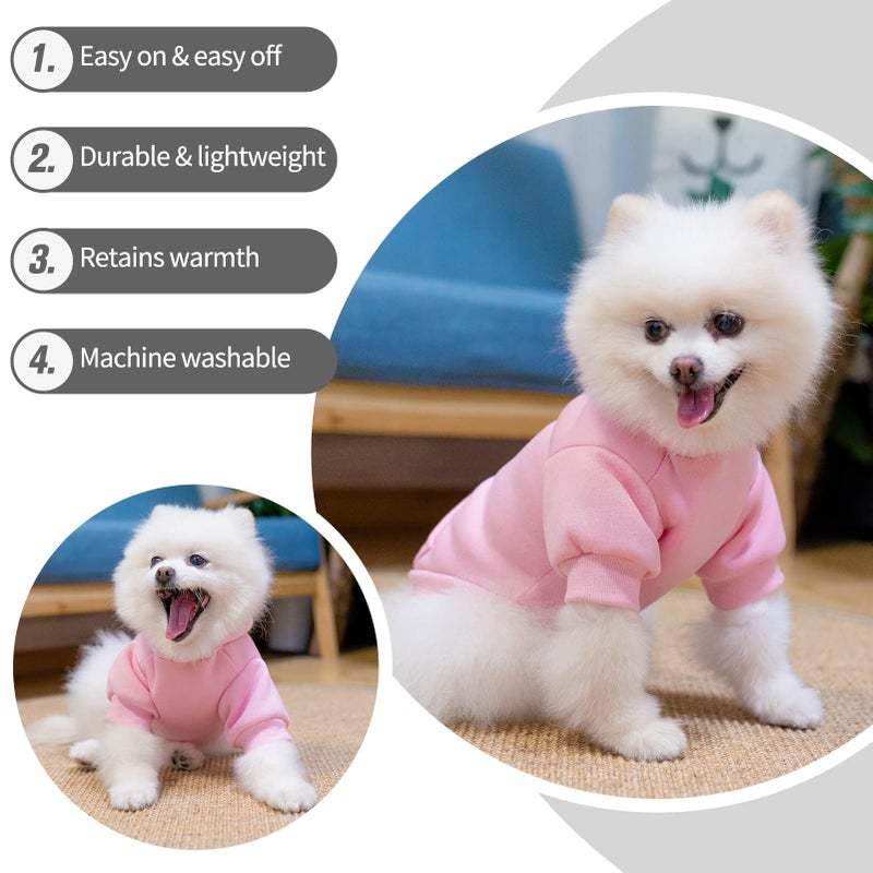 BINGPET Dog Hoodies - Fleece Lined Fall Dog Puppy Sweatshirt Soft Warm Sweater Winter Hooded Clothes for Small Medium Large Dogs & Cats - Image 4